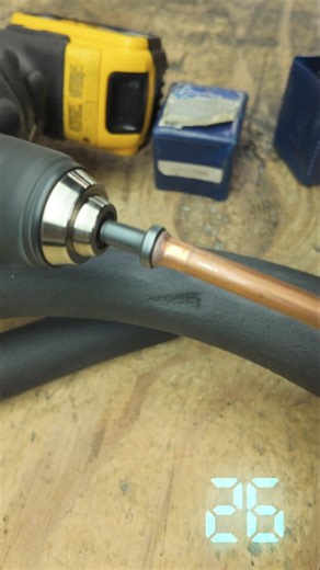 How to Make the Perfect Copper Flare in Seconds! 🔥 (Spin Flare Tool Demo) Check out my youtube channel to learn more.. #flarefitting #flaringcopper #flaringtool #hvac #taddydigest @spin_tools | Tad Fuller