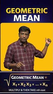 Geometric Mean in Statistics | Formula & Concept Explained | Rahul Sir | RSG Classes