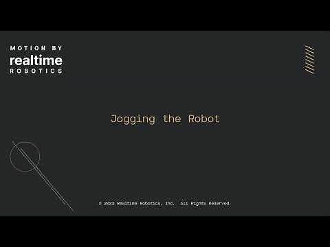 Jogging the Robot