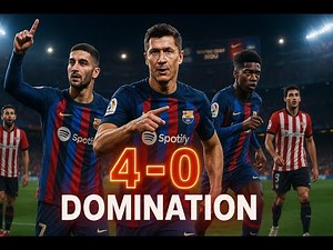 Barcelona DESTROYS Athletic Club 4-0 | Complete Tactical Breakdown.. #football