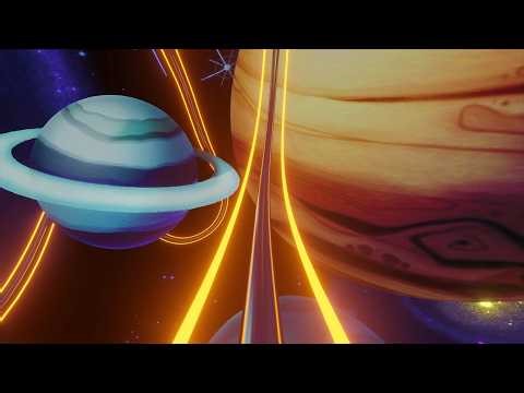 Roller Coaster In Space 4K VJ Loop