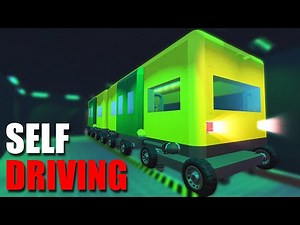 I Built a Self Driving Train System in Scrap Mechanic!
