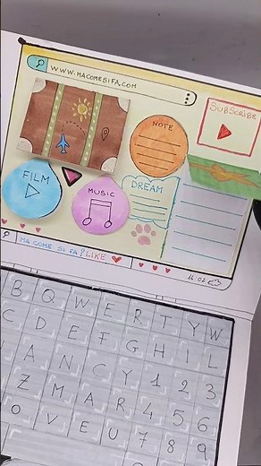 PAPER PC 😍 #tutorial #diy #papercraft #paper #pc