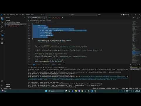 Reinforcement Learning - Les 15-15 - One Actor-Critic& Actor-Critic Eligibility Traces in Python