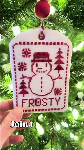 Get a Free Snowman Ornament Pattern ✂️❄️ Join the Stitching Fun!