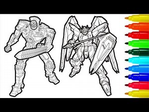ТRANSFORMERS 16 Coloring Pages | Colouring Pages for Kids with Colored Markers