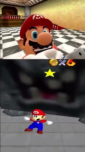MARIO GETS FLATTENED.. #shorts #mario
