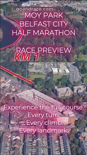 Moy Park Belfast City Half Marathon 2025: Official 3D Course Preview