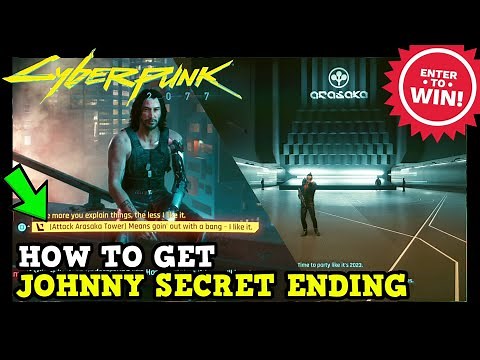 How to Get Johnny Secret Ending in Cyberpunk 2077 - Johnny Attack Arasaka Tower Solo (Secret Ending)