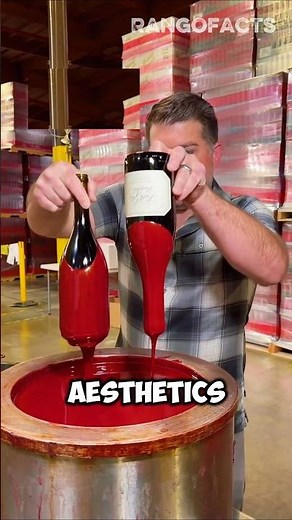 Why Do Wine Bottle Is Dipped In red Wax? #shorts