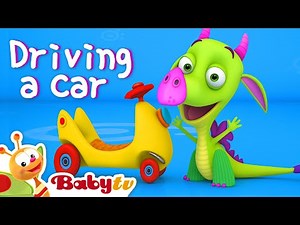 Driving a Car Adventure! 🚗 Fun Cartoons for Toddlers | BabyTV
