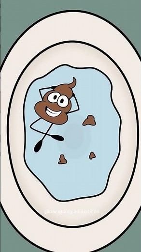 Poop Refused to Leave! 😆💩 (Animation Memes) #shorts #funny
