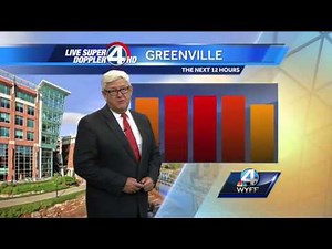 Sunny and hot, a few PM showers.