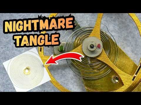 My First Enicar Watch Repair- Three Hairsprings Later .... I Finally Fixed it