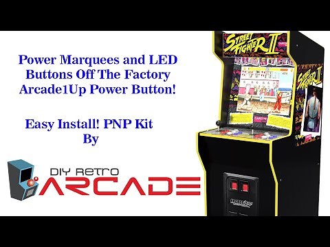 Arcade1Up Power Switch Hack Used To Control LED Buttons, Marquee with Factory Power Switch Easy PNP