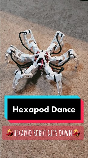 Hexapod shuffle anyone? This robots got some rhythm #arduino #hexapod #robotics #getdown