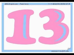 numbers 1-20 - English vocabulary videos