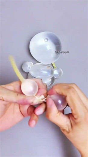 Crystal Bear Tutorial with a Q and bouncy feel I love it so much.#Balloon#Balloon