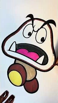 Quiet little colors for a grumpy little Goomba 🤎🎨 #asmr #coloring #mario #goomba #fyp #relaxing