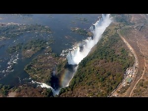 Victoria Falls - amazing aerial view panorama