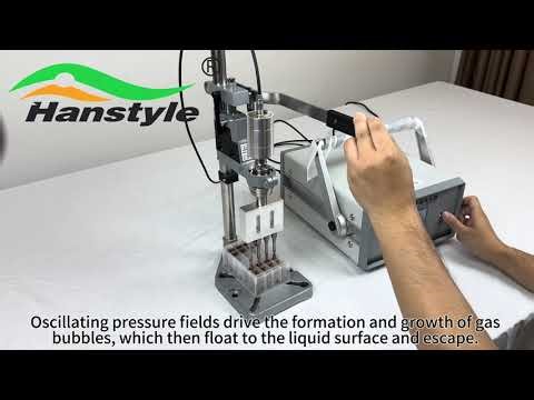 Demonstration Of Ultrasonic Homogenizer For Degassing In Liquid