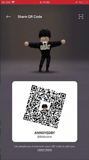 How to add trusted friends in Roblox using QR Codes scan mine to become my trusted friend :D