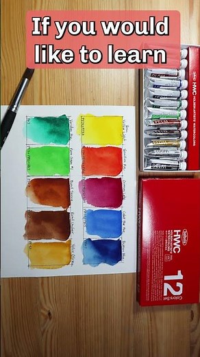 Holbein 12 Color Watercolor Set | Great for Beginners #watercolor #holbein #watercolorpaints