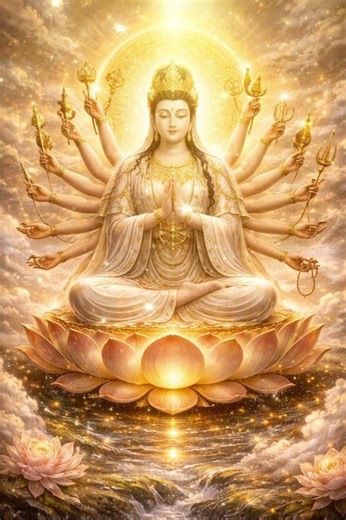 南無觀世音菩薩 🙏 千手觀音佛光加持 | 靜心 冥想 Avalokitesvara Bodhisattva Meditation #佛教