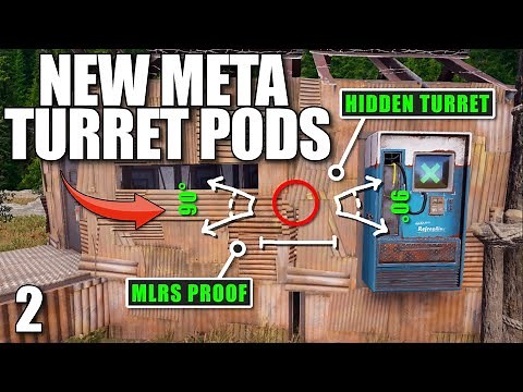 I DESIGNED A NEW OP INVISIBLE TURRET POD | Solo Rust