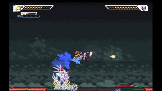 洛克人X ： 战损 AXL Boss战-飓风麝雉