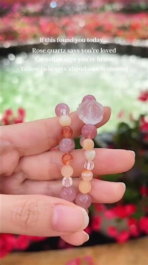 Mother Daughter Spring Garden Crystal Bracelet 🌸