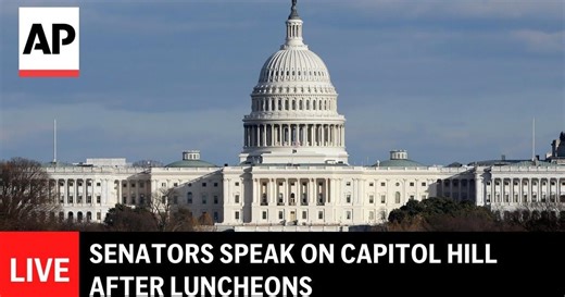 LIVE: Senators speak on Capitol Hill after luncheons
