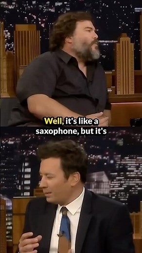 Jack Black’s epic Sax-a-boom performance on The Tonight Show 🎷