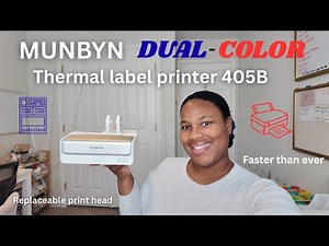 MUNBYN Dual color thermal printer! Bluetooh, integrated stand, new era of replaceable print heads