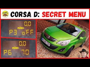 Vauxhall Corsa D Secret Menu Explained: Hidden Menu (Opel Corsa D)