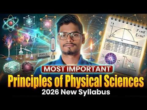🔥 Principles of Physical Sciences IMP Questions | 2nd Sem 2026 Last Minute Revision