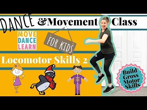 Locomotor Movement Dance Tutorial for Toddlers & Kids - Skip, Slide, Walk - Build Gross Motor Skill