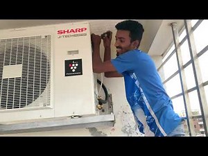 Sharp 2.0 Ton J-Tech Inverter AC AH-XP24SHVE Installation Process