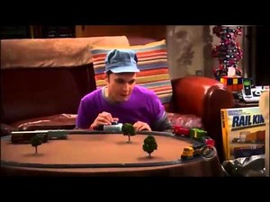 The Big Bang Theory - Sheldon Playing with his Train Set