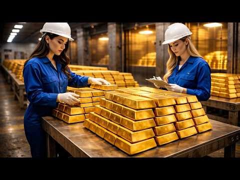Inside the Gold Factory – How the World’s Most Valuable Metal Is Made (Full Process)