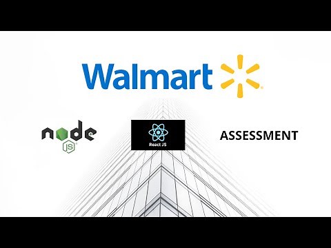 Walmart Assessment | NodeJS and React | Glider AI | Walmart Interview Questions | Walmart Coding