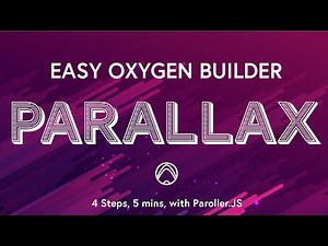 How To Add Parallax Effects To Oxygen Builder With Paroller.JS (Quick, Easy Simple)