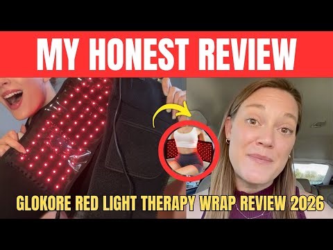 GLOKORE RED LIGHT THERAPY WRAP (MY REVIEW!) GLOKORE THERAPY WRAP REVIEW - GLOKORE THERAPY WRAP 2026