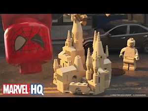 Spider-Man's Epic LEGO Marvel Brickverse Build-off 🐬 😎| LEGO Marvel | ‪@MarvelHQ‬