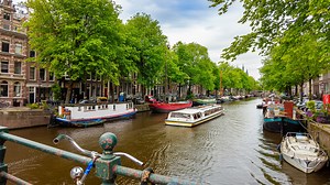 What does a calm walk in Amsterdam feel like?
