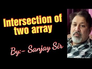 Array in Java | common elements | Intersection | ICSE | ISC