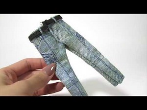 DIY Miniature Jeans (made with real denim!)