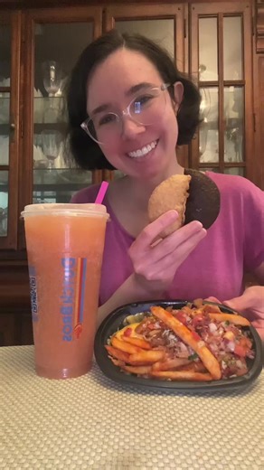 New Taco Bell items and a pink flamingo from Dutch bros. @tacobell @Dutch Bros Coffee #tacobell #dutchbros #fyp #mukbang #foodie