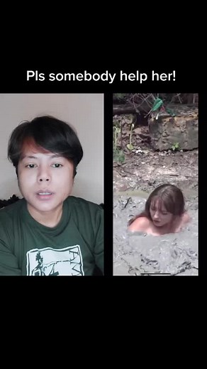 Mud Girl Stuck in Quicksand - Urgent Help Needed