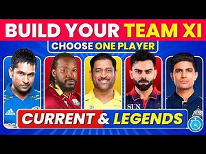 Build Your Dream XI 🏏⭐ | Choose Your Favourite Player | Cricket Team Builder Challenge